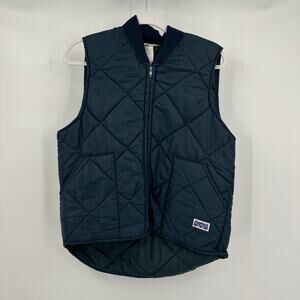 Big Smith Men Vintage Puffer Vest Size L Brown Quilted Workwear Outdoors Utility